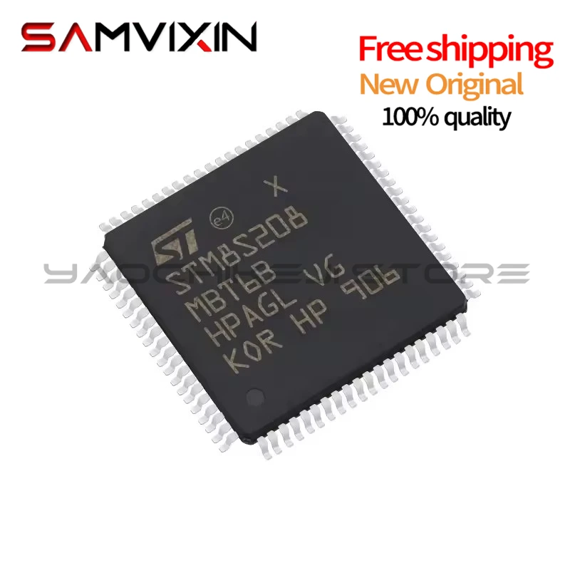 (5piece)100% New STM8S208MBT6B STM8S208 MBT6B QFP-80 Chipset