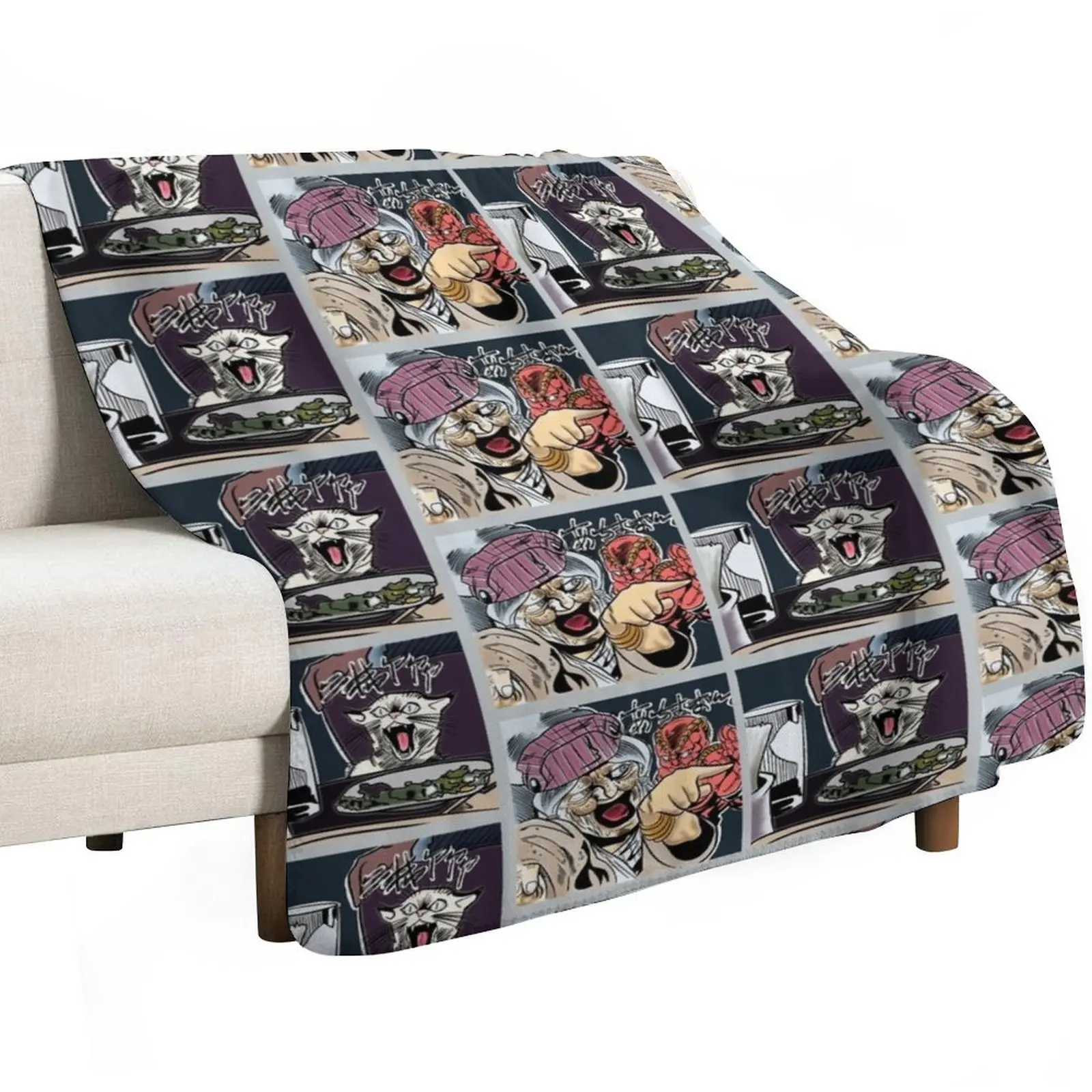 Jojo Refrence Throw Blanket Weighted Picnic funny gift Blankets For Sofas Blankets