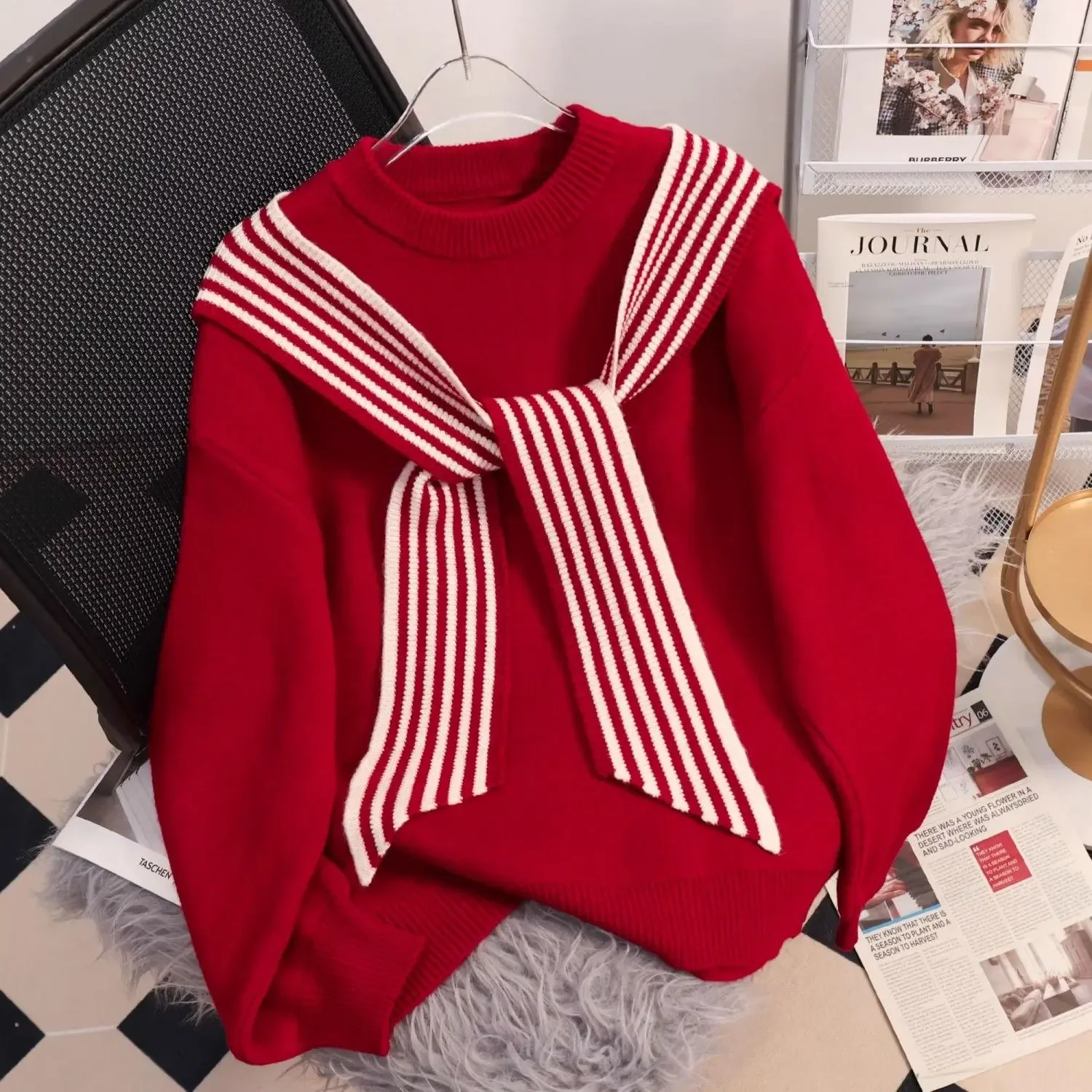 

Ladies Sweater Women Clothing Autumn Winter Interior Lapping 2024 New Bottoming Shirt Top Tee Female Casual Knitting Pullovers