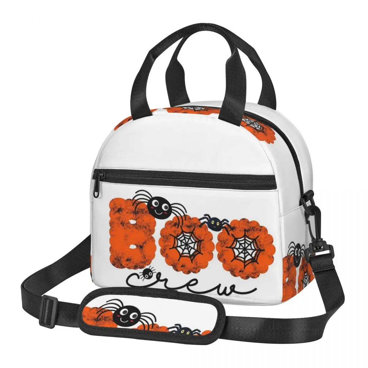 

Boo Crew подарок на Хэллоуин сумки для обеда изолированная коробка для бенто многоразовая сумка для обеда сумки для пикника сумка-холодильник для женщин и девочек