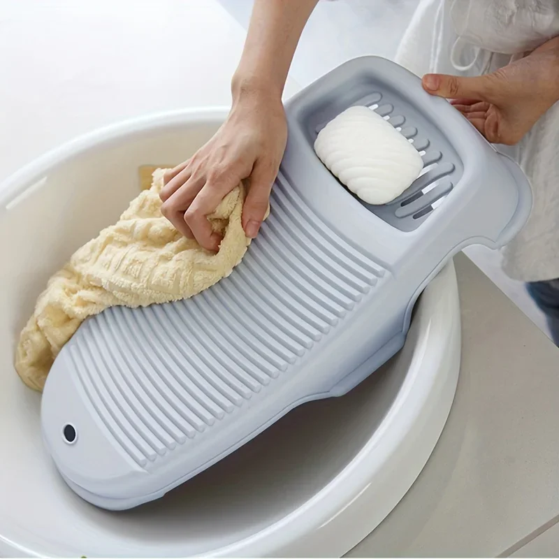 A Compact and Sturdy Anti Slip Washboard with Soap Storage Material Is An Ideal Choice for Delicate and Small Items