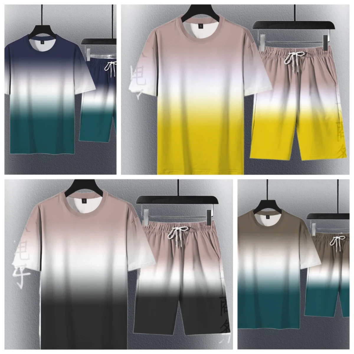

2025 Summer Men's and Women's Suits Casual Fashion Loose Comfort Loose Breathable Stripes K Big Brand Luxury Trend Printing