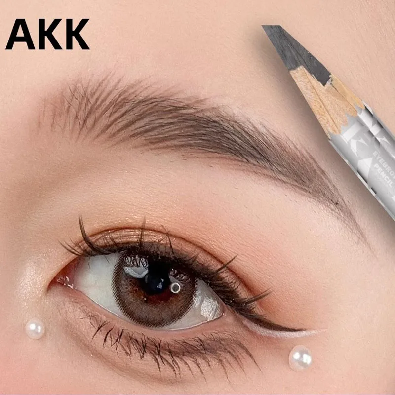 AKK Eyebrow Pencil Professional Eye Makeup Pen Artist Waterproof Wild Natural Eyebrow Pencil Line Design Root and Branch