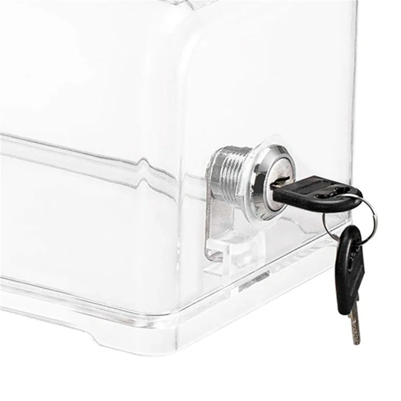 A92Z 2X Donation Suggestion Box With Lock, Ballot Box,Suggestion Box For Fundraising, Donation, Tip Jars, Raffle Box