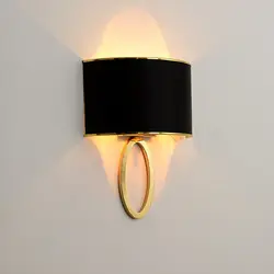 Curved Wall Lamp Bedroom Bedside Beige Modern Minimalist Atmosphere Hotel Room Decoration Wall Decor Led Wall Light