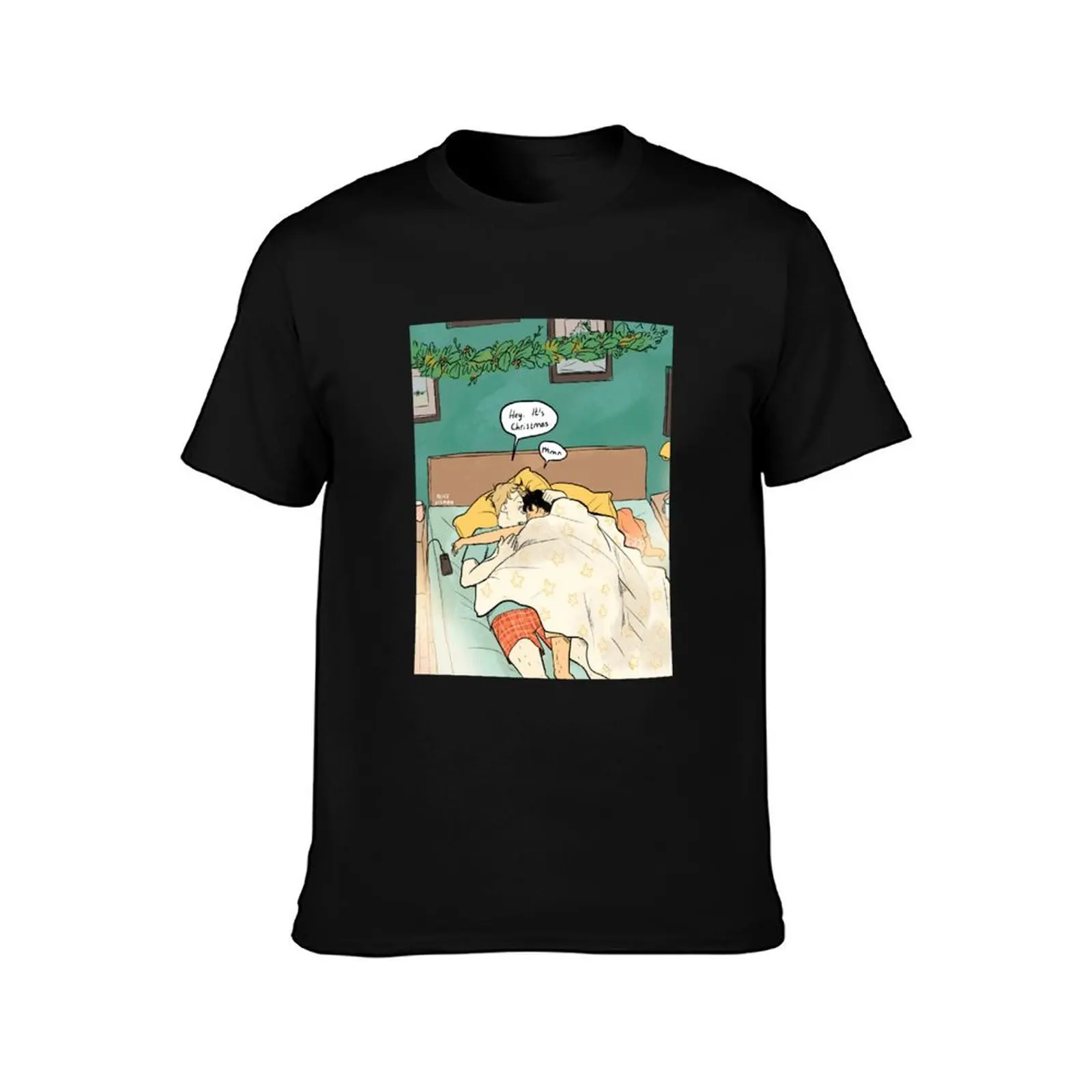 Christmas Morning with Nick and Charlie T-Shirt Comfortable Workout Short Sleeve Shirt T-Shirt