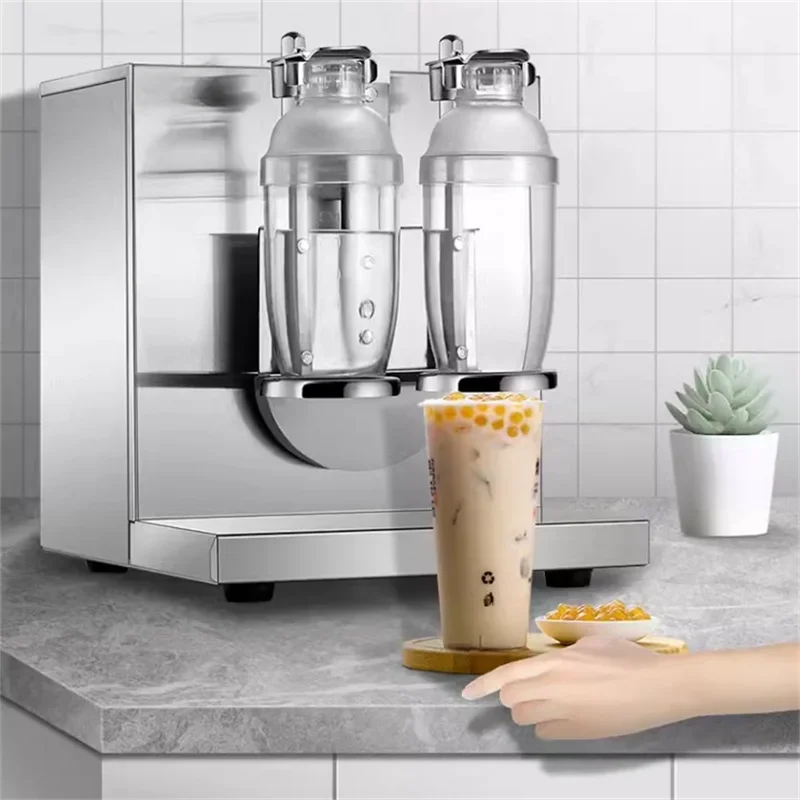 Hot selling With 2PC 700ml Cups Boba Tea shaker Bubble Tea Shaker Double Cups Shaker Machine Milk Bubble Tea Shaking Machine