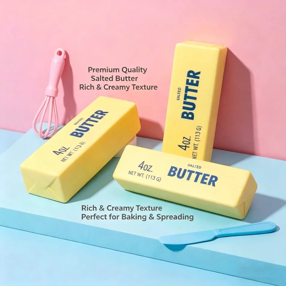 2pcs Slow Rising Squishy Butter Stick Antistress Fidget Toy Stress Relief Soft Squeeze Elastic Prank Toy for Adults Party Gifts