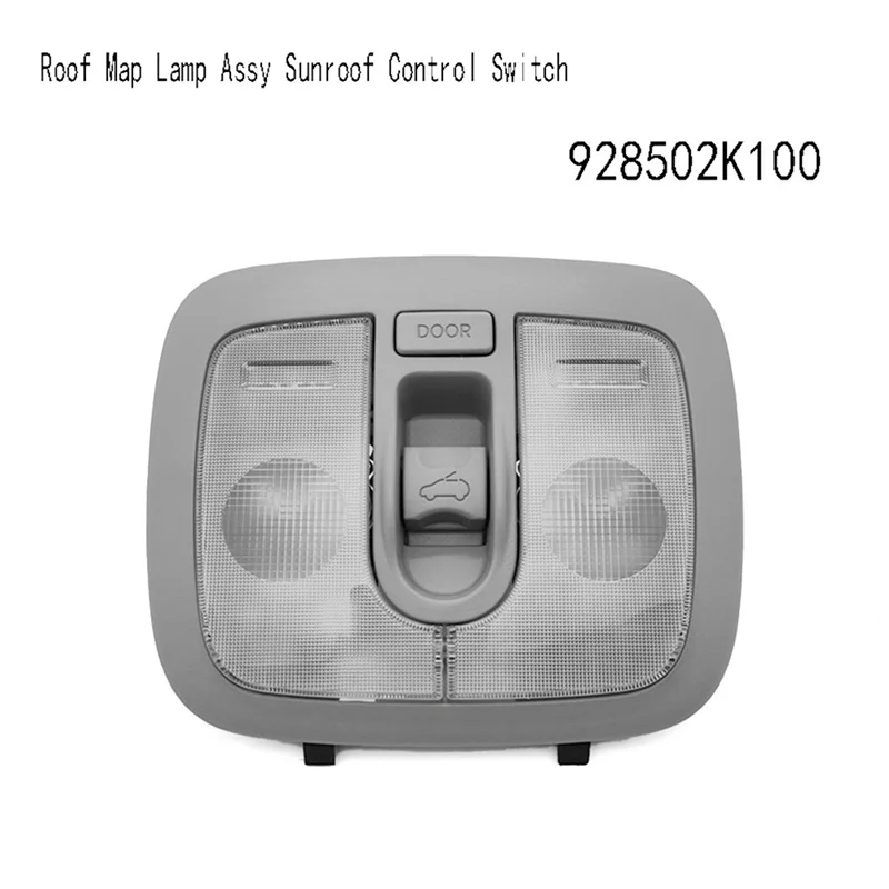 2x 928502k100 telhado mapa lâmpada assy interruptor de controle do teto solar para kia soul 2009-2012 luzes de teto