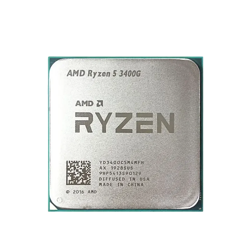 AMD Ryzen 5 3400G 4-Core 8-Thread عرض خاص معالج وحدة المعالجة المركزية الجديد PCIe 3.0 DDR4 TDP 65W R5 3400g المقبس AM4 ولكن بدون مبرد