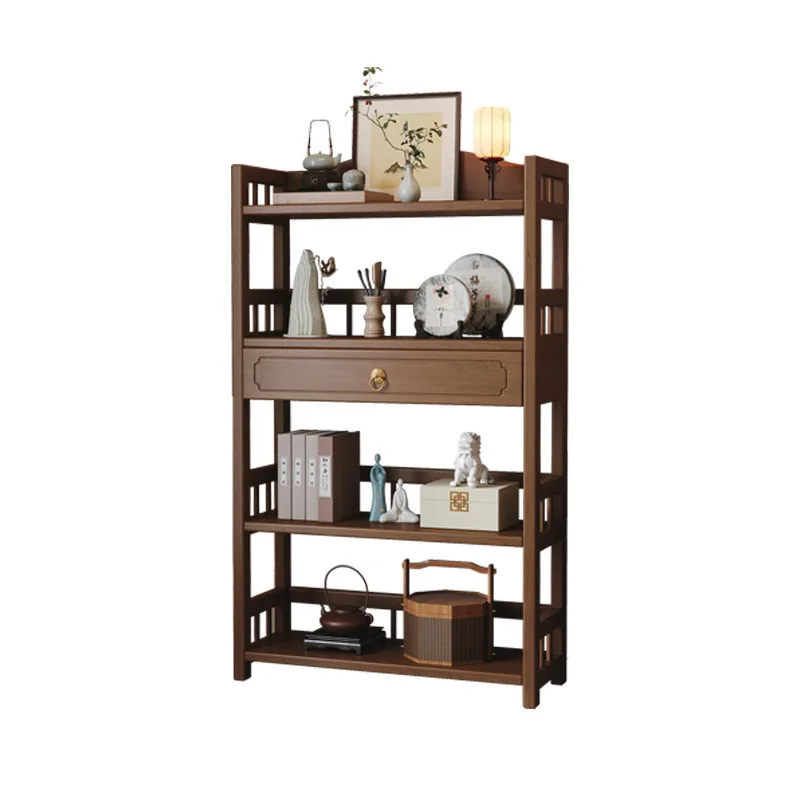 Solid wood Bogu rack tea rack tea  Chinese small tea room  set ornament cabinet retro  cabinet