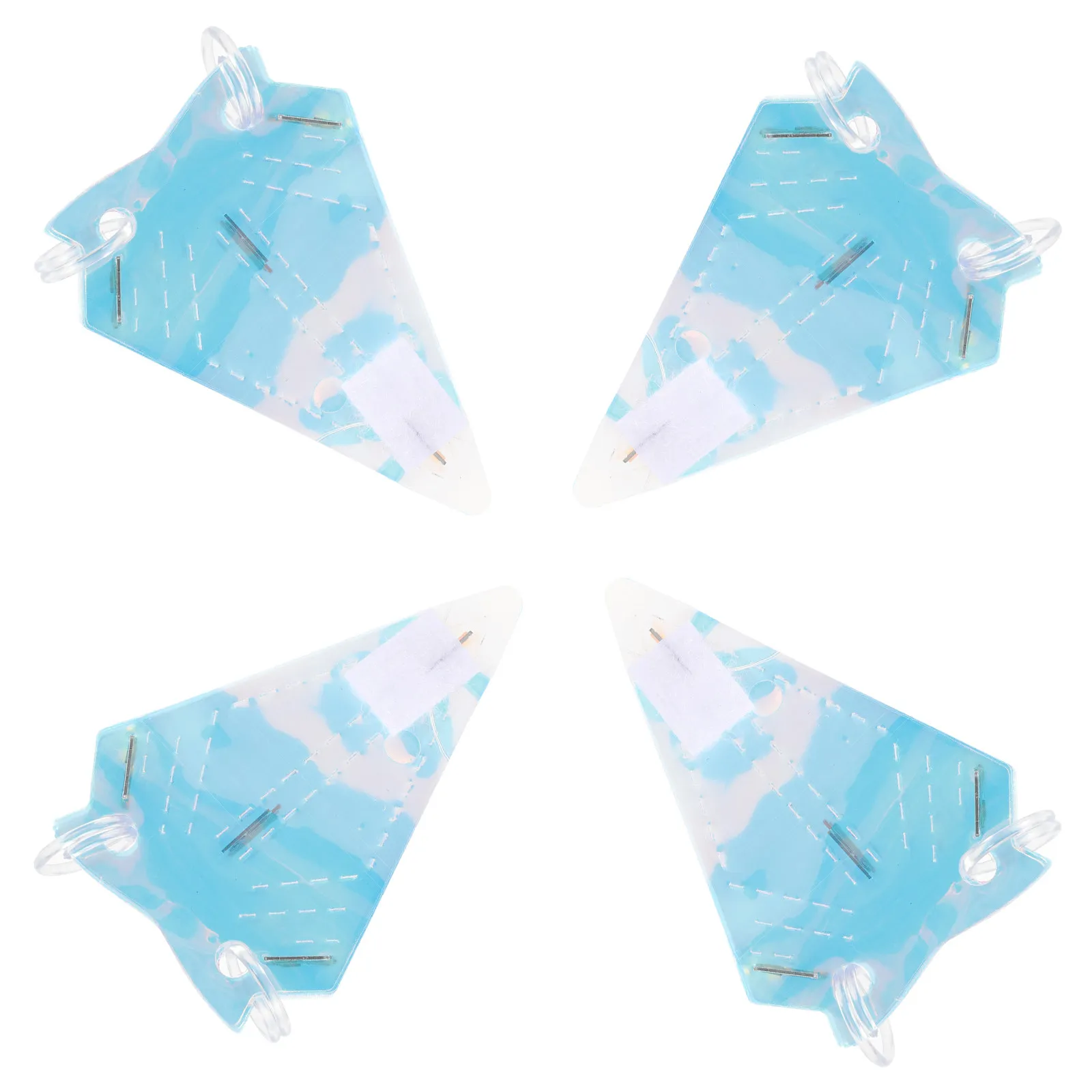 

4Pcs Neon Film Hexagon Star Hanging Ornament Wall Window Curtain Porch Garden Nursery Bedroom Decor Party Wedding Birthday Baby