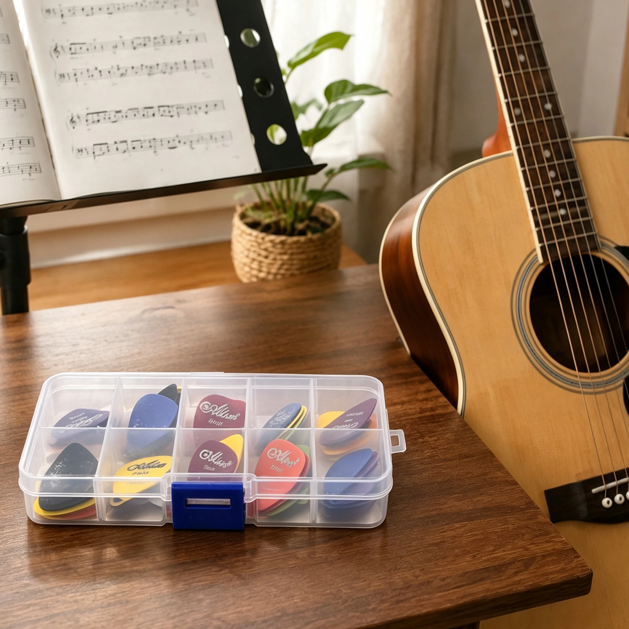 30PCS Guitar Plectrum Variety Pack – Celluloid & Standard Picks in Multi-Gauge & Colors for Strumming & Lead Guitar Playing TMZ