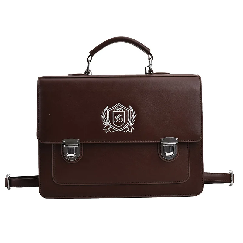 Women Backpack Japanese Jk Uniform Bag Student Handbag Schoolbag Retro PU Crossbody Bag British Messenger Bags Cambridge Bag