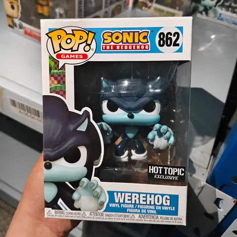 Sonic The Hedgehog Model Toy Funko Pop Silver Action Figure Metal Sonic Doll Ornaments Werewolf  The Hedgehog Desk Decor Gift