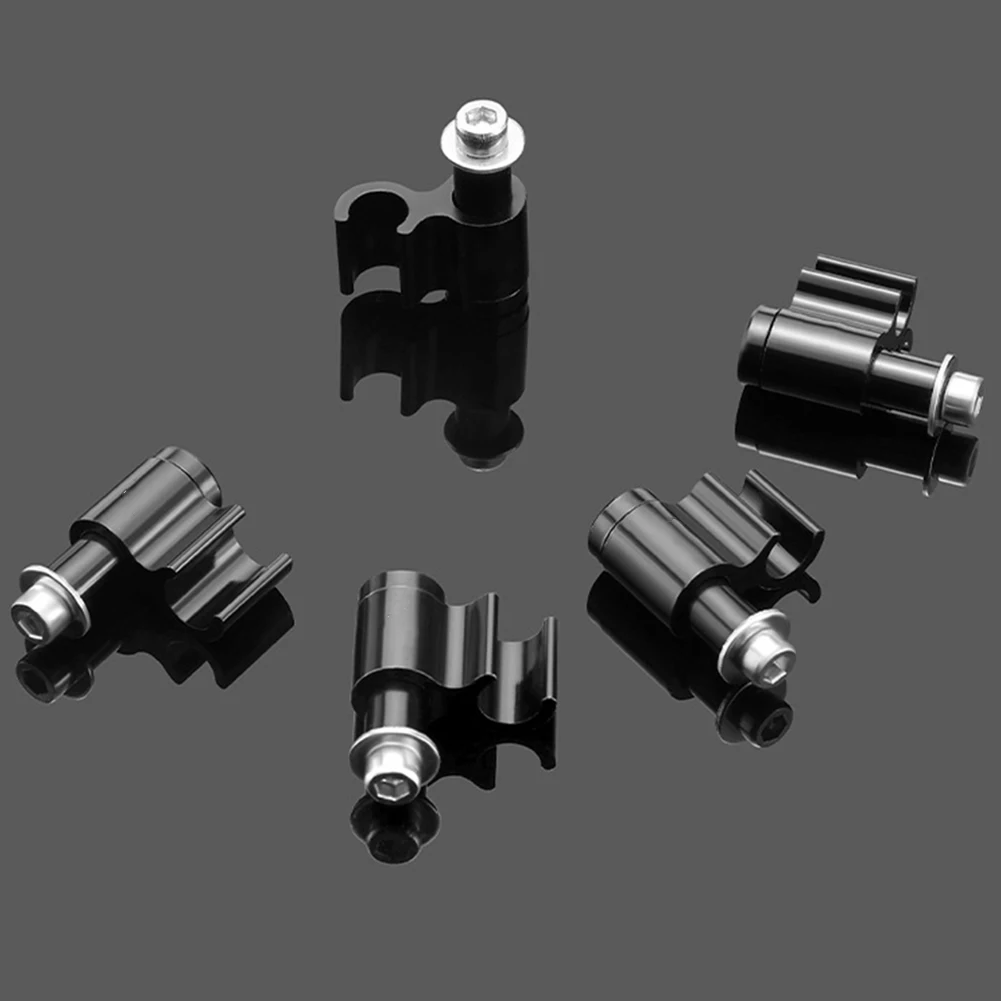 

5 шт., зажим для рамы, пряжка, держатель тормозной трубки для велосипеда, самосовместимый с гидравлической тормозной трубкой 5 мм, 5 мм, алюминиевый сплав