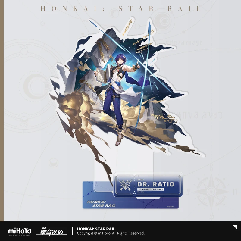 Honkai Star Rail Official Genuine Merch miHoYo Vertical Painting Series Original Hunting Destiny Acrylic Stand Danheng