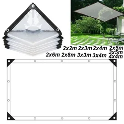 Thickened transparent PE film tarpaulin, garden waterproof plant coverage, Patio rainproof cloth, greenhouse film tarpaulin