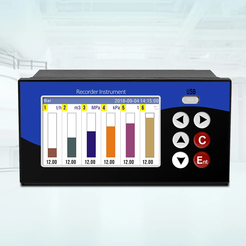 6 Channels Data Logger Temperature And Humidity Flow Current Voltage Record RS485 Signal Output