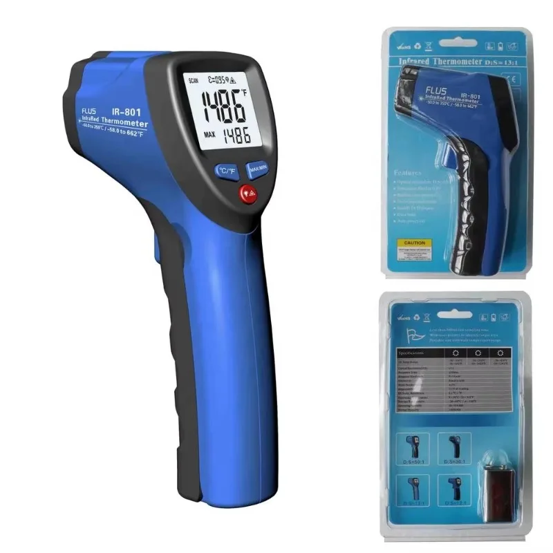 Infrared Hand Grip Type Hand-held Infrared Thermometer Industrial Temperature Measuring Instrument-50~550 degrees