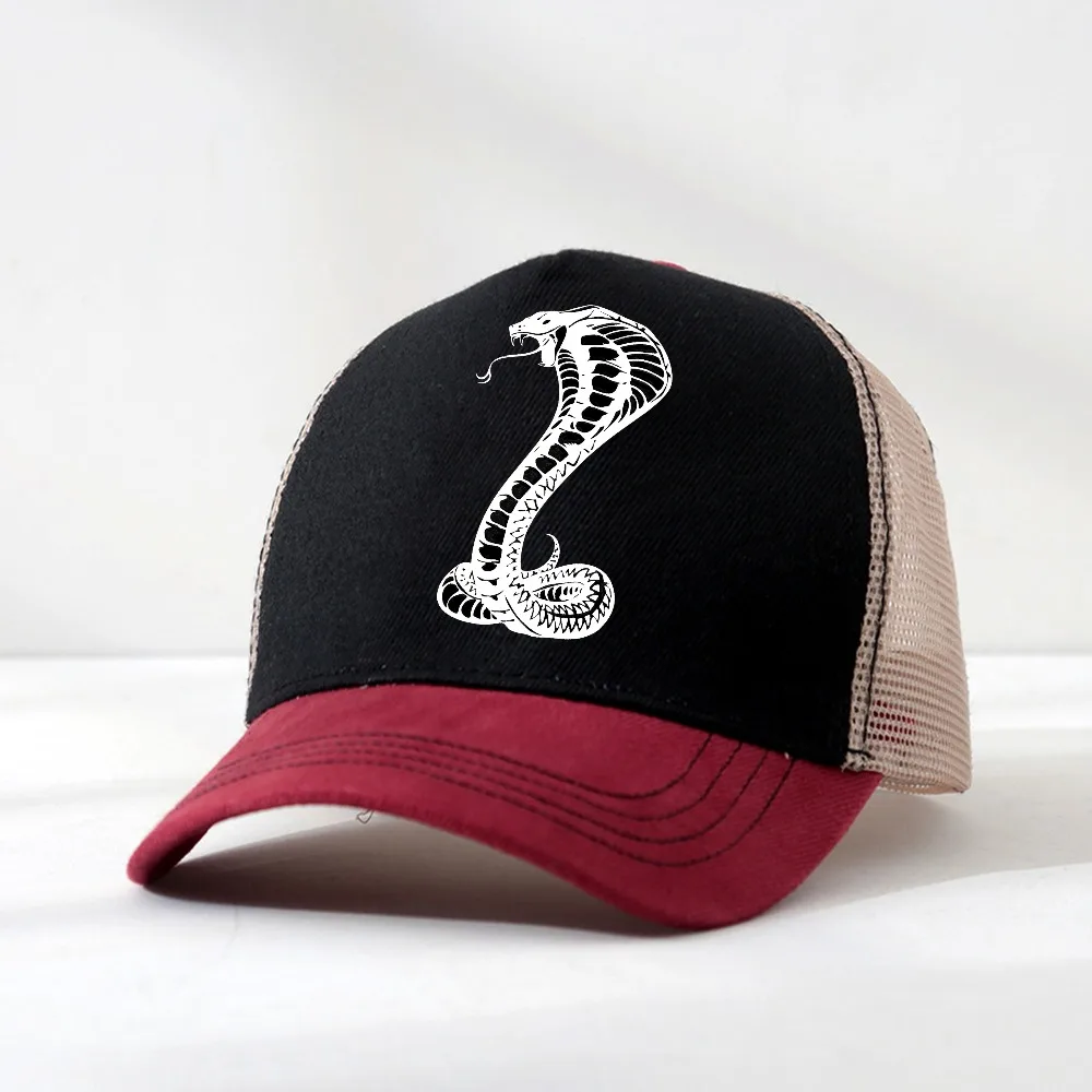 

Upright Cobra logo Baseball Cap summer adjustable Breathable Sun Protection hat For Men Women's Outdoor Sports Cap