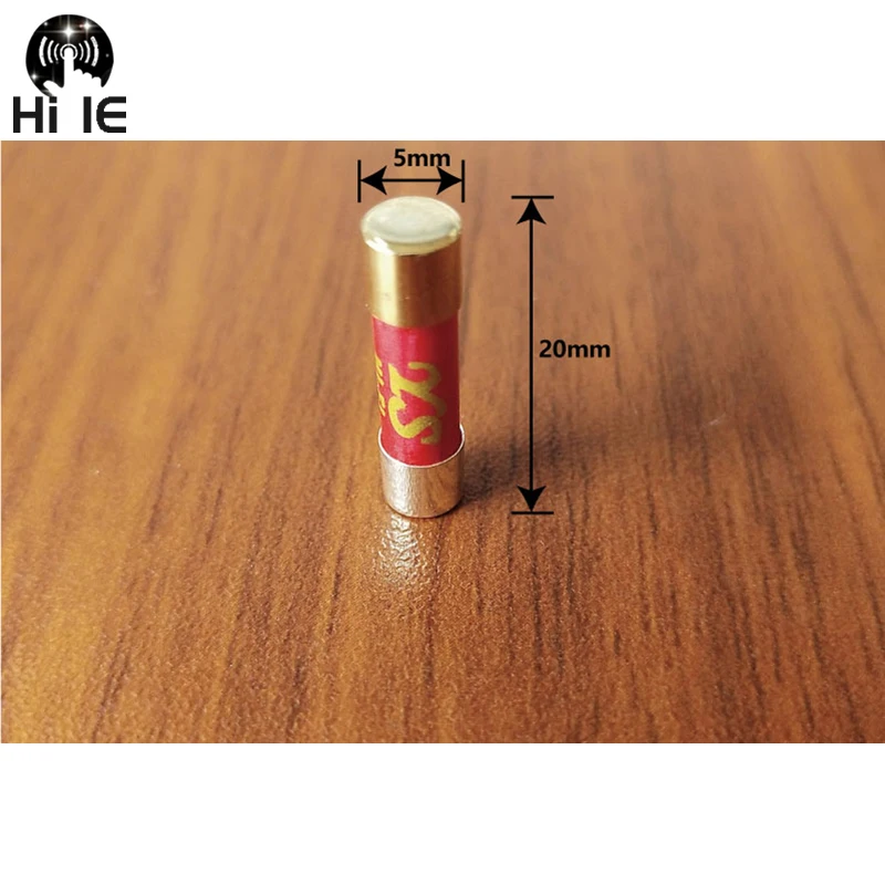 1pcs High-end HIFI Gold Plated Silver Cap Nano Fuse CD Audio Amplifier Tube Amp Decoder Fuse Slow Blow Fuse 6x32mm 5x20mm