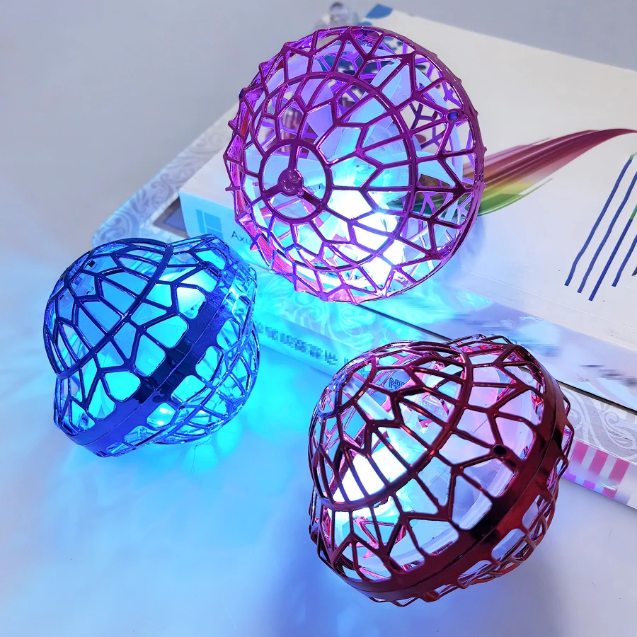 Spinning Flyball, Night Light Suspension Ball, Return Hand Throwing, Spinning, Decompression UFO, Novel Luminous Children's Gift