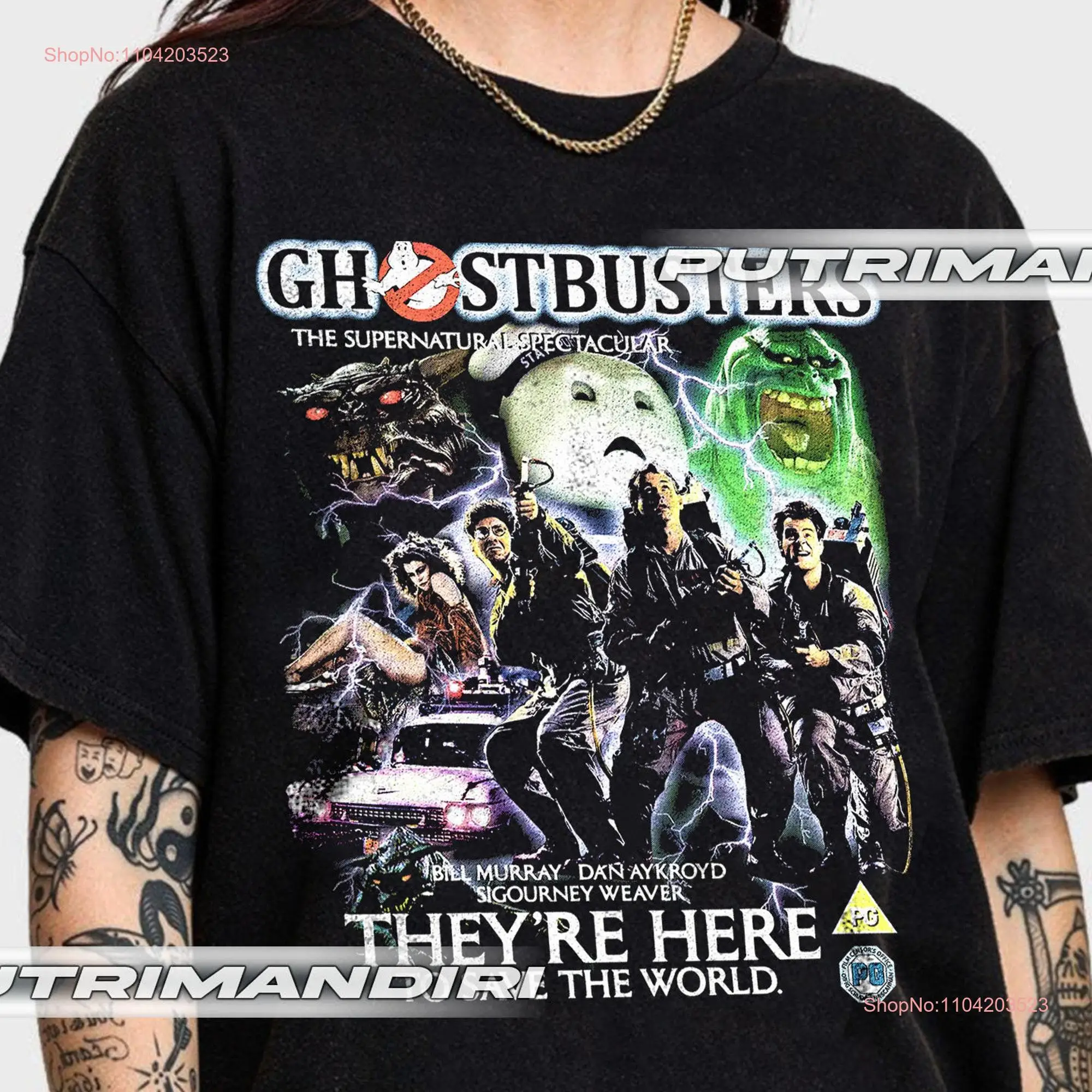 Limited Ghostbuster Movie T Shirt Halloween For Woman and Man  long or short sleeves