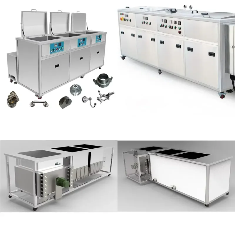 Multi-stage Ultrasonic Cleaning System 3-Stage Cleaning Machine for Industrial Parts Jewelry Glasses Watch Repair Tools