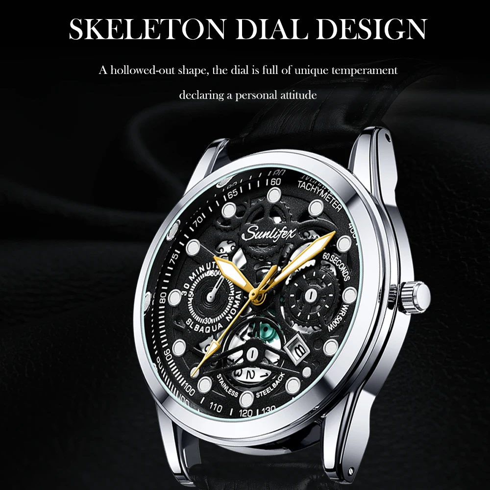 Sunlifex Traditional Business Men's Watch Leisure Business Quartz Watch