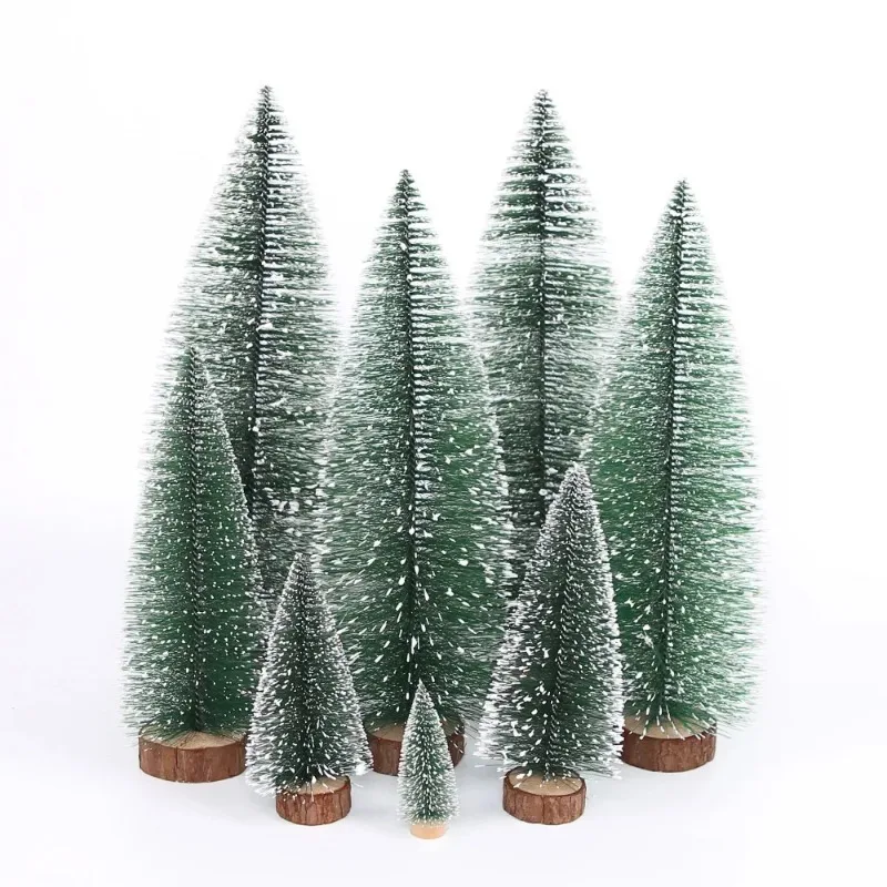 Mini Xmas Tree Tabletop Festive Ornament Merry Christmas Home Decorations for Home Crismas Tree 5 Sizes High 10/15/20/25/30cm