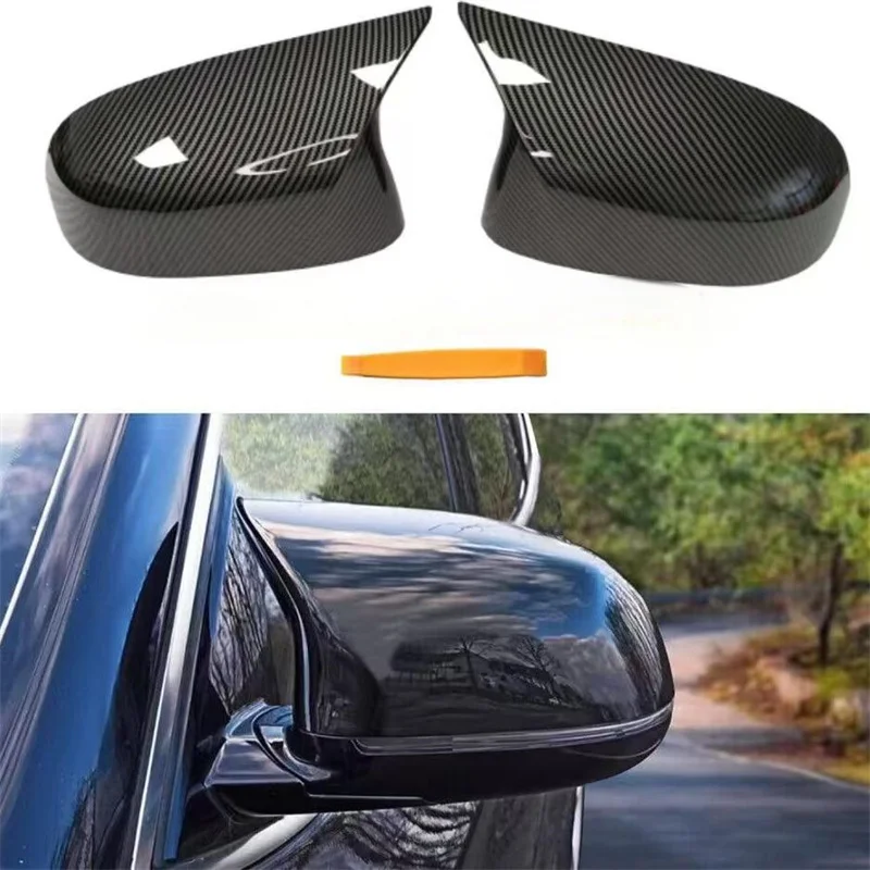 

for BMW 2018-2021X4X5X6G01G02G05 modified horn mirror shell replaces the carbon fiber appearance of the side mirror cover