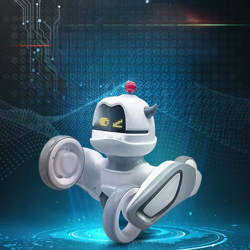 Mechanical dog intelligent machine human remote control car programming electric interaction children's puzzle