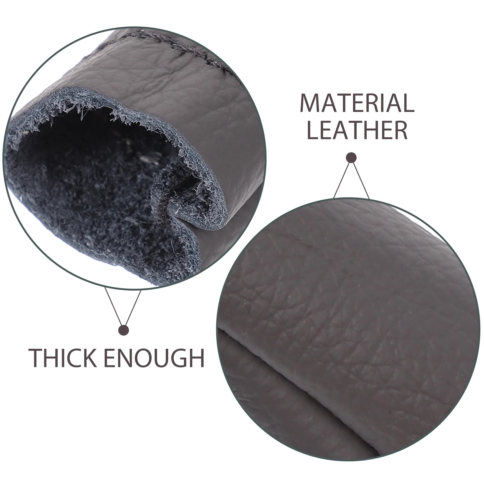 6Pcs Finger Protector for Needle Felting Sewing Craft Thumb Index Cover Thimble Cowhide Heat