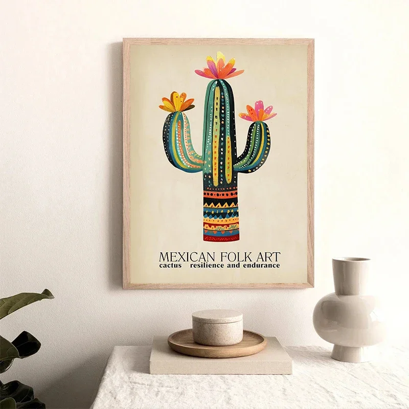 مجردة ملونة الشمس المحيط شجرة النخيل المشهد الصبار المشارك والمطبوعات قماش الطباعة جدار صورة فنية لديكور غرفة المعيشة #3