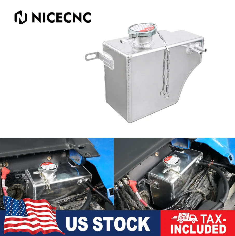 خزان تبريد خزان عرام مزدوج NiceCNC لـ Polaris RZR XP TURBO 2016-2021 S 2018-2021 MD 2018 ملحقات UTV ذات نوعية جيدة