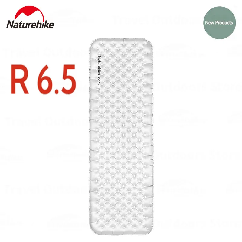 Naturehike R6.5 Inflatable Mattress Ultralight Portable Folding Air Cushion Hiking Outdoor Camping Sleeping Thermal Mat Bed Pad