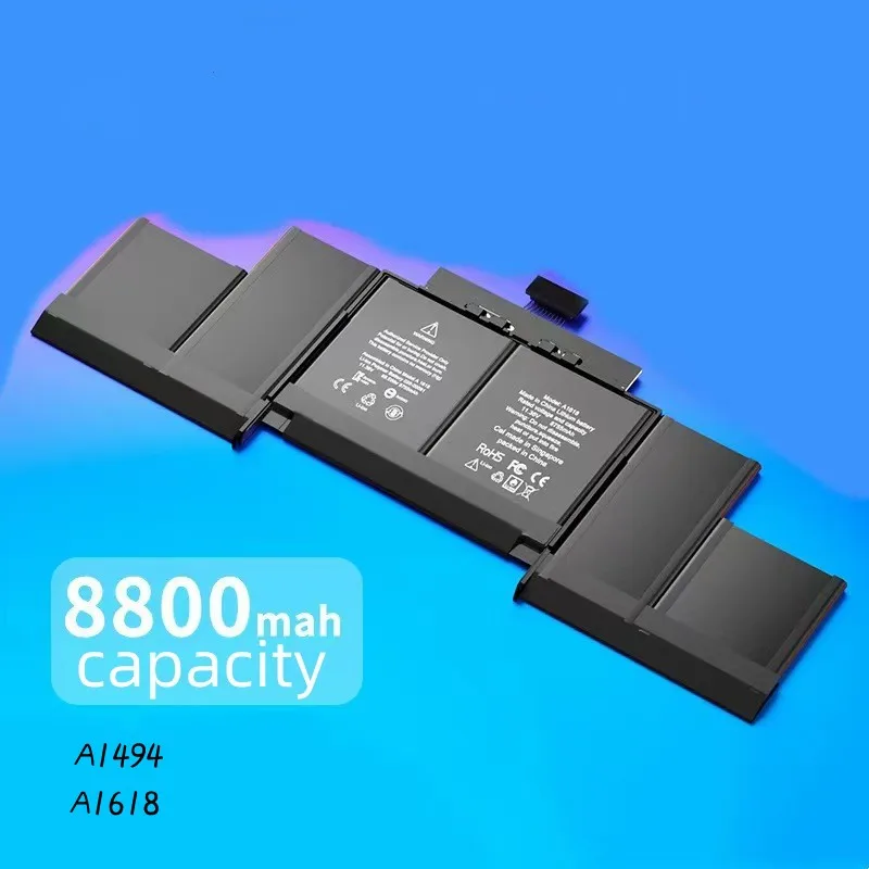 8800mAh11.26V para Apple Macbook Air pro A1494. A1618. Batería de ordenador portátil A1398-2015, compatibilidad perfecta y uso suave