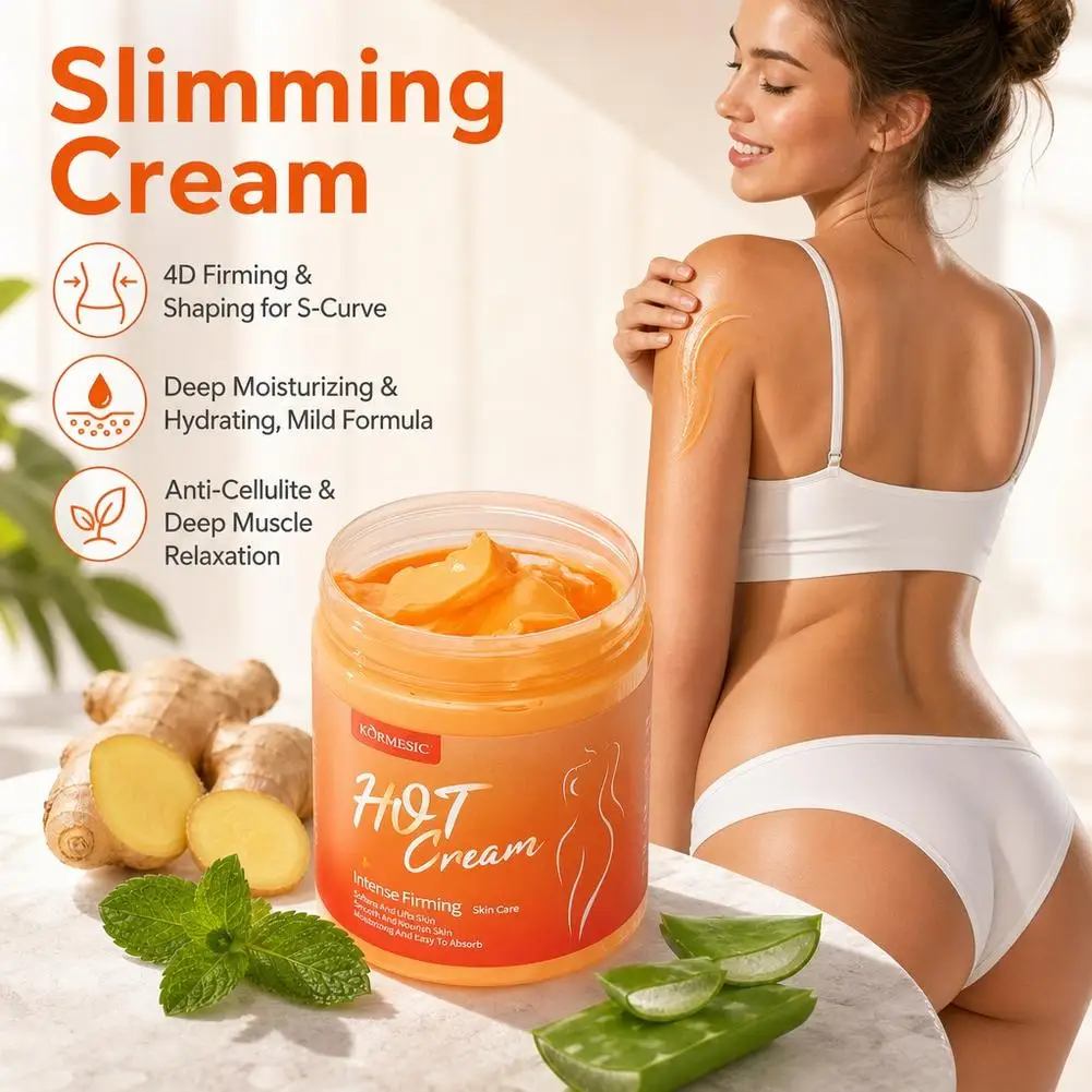 Firming Cream with Ginger,Aloe Vera and Mint Moisturizing Firming Body for Abdomen,Arms and Legs Skin Tightening Massage Cream