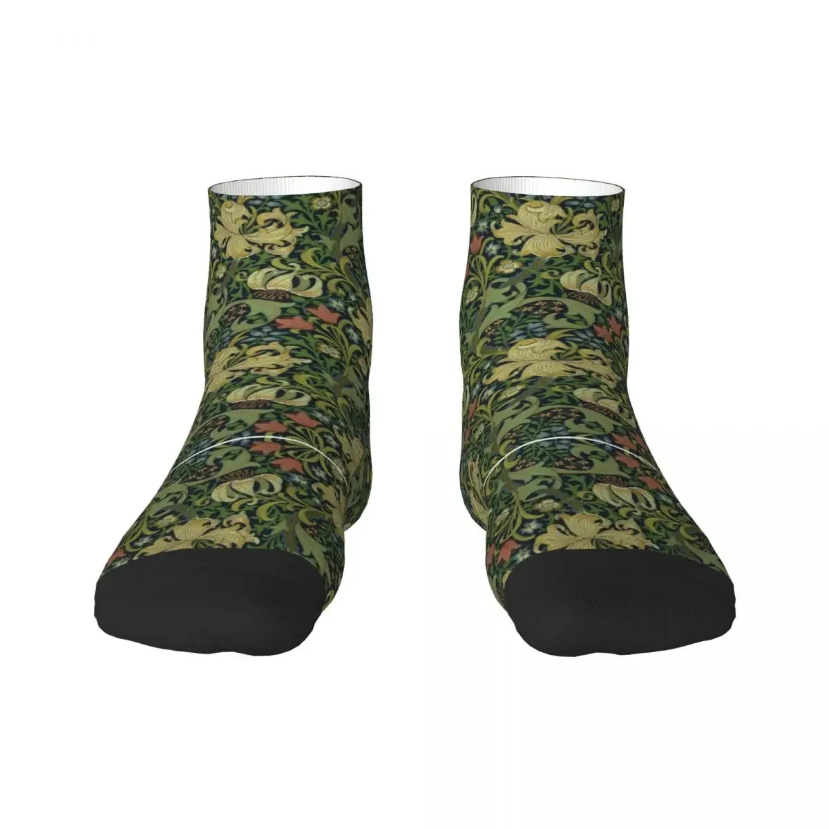 William Morris Company Dress Socks Mens Womens Warm Fashion Novelty Floral Textile Pattern Crew Socks