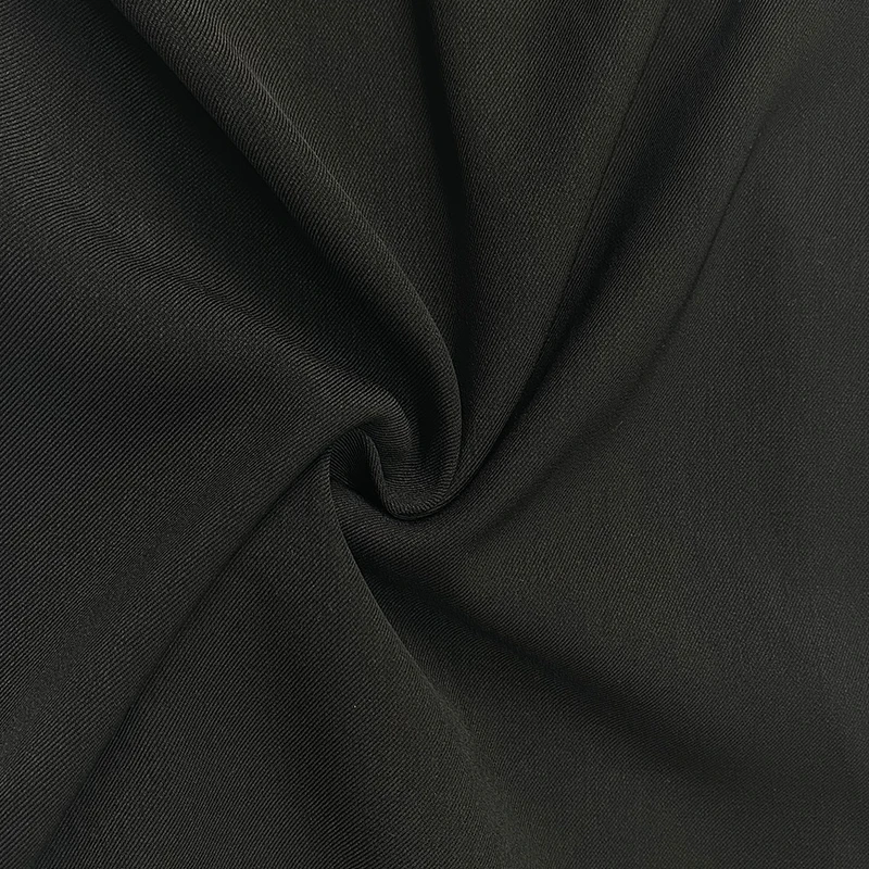 Pantalones tobilleros negros de pierna ancha para mujer, detalle de botón lateral, dobladillo dividido, cintura alta, pantalones sueltos informales para oficina urbana