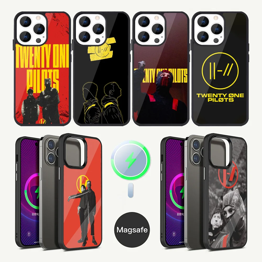 T-Twenty one pilot  Phone Case For iPhone 16,15,14,13,12,11,Plus,Pro,Max Mini Magsafe Magnetic Wireless Charging