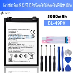 100% New Original Battery BL- 49PX For Tecno NOTE 30 PRO/GT 10 Pro/Zero 30 4G/X6731/NOTE 30 VIP /Zero 30 Battery + Free Tools