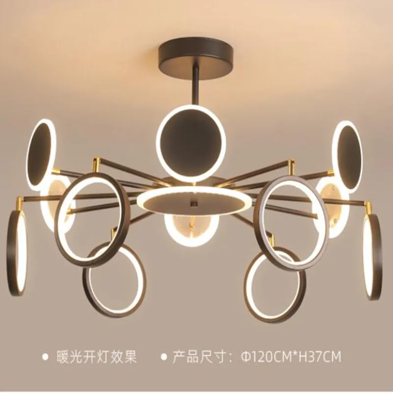 

Modern led ceiling lamp living room ceiling lamp bedroom lamp kitchen lamp black gold embedded panel lamp with remote control