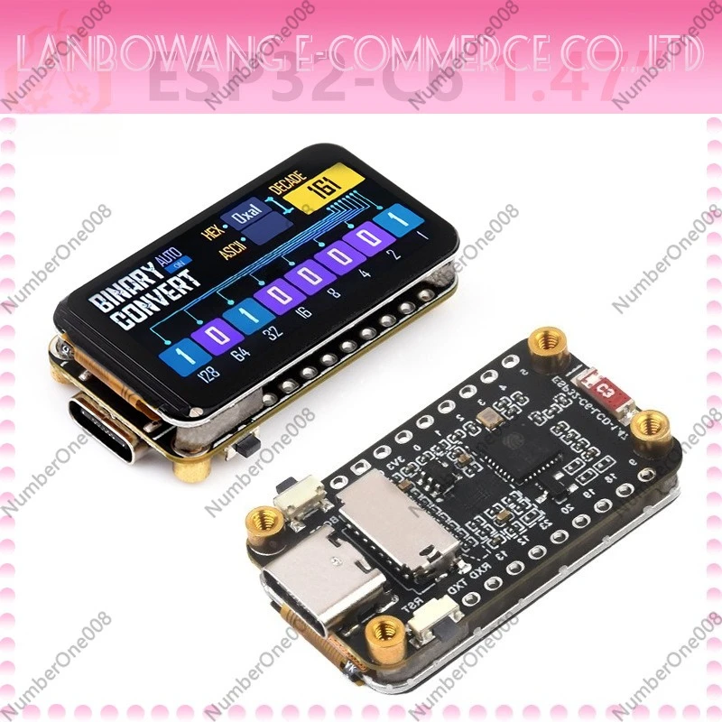 ESP32 C6 development board 1.47 inch LCD display 172x320 with RGB light SD slot compatible with Arduino