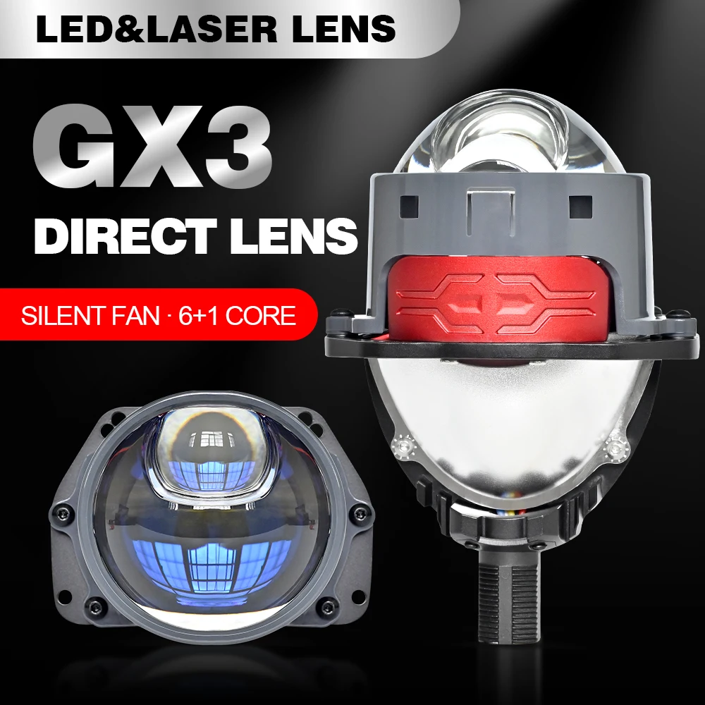

3 Inch Bi Direct Laser LED Projector Hyperboloid Lenses Headlight 12V 140W Hella 3R G5 For H4 H7 9005 9006 High Low Beam Kit