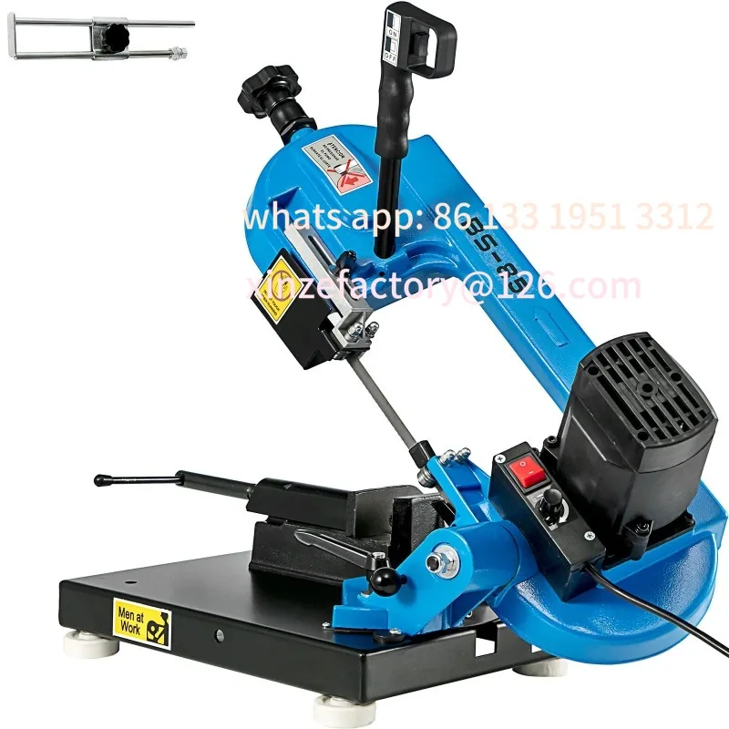 Customizable Bandsaw 1KW for Cutting Wood Glass Fiber Plastic Woodworking Blade Speed 40- SucceBuy BS-85 Benchtop Portable Metal