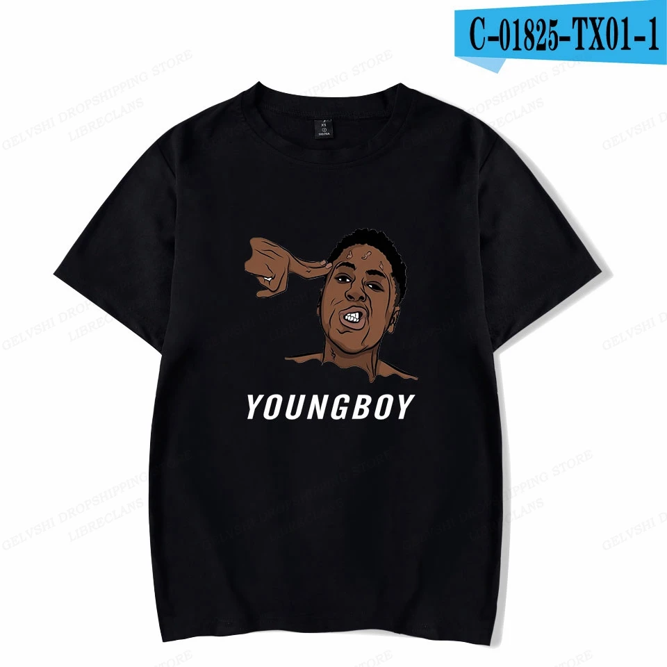 Never Brooke Again YoungBoy T-shirt Men's and Women's Cotton T-shirt Summer Casual Street Short Sleeve Fashion Harajuku T-shirt