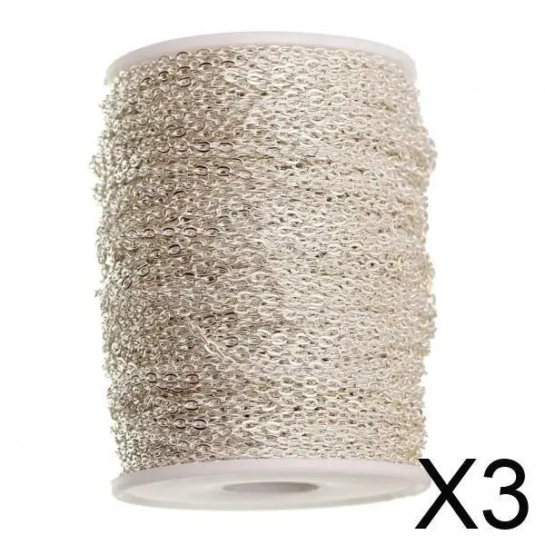 

Цепочка-ролл из металлических звеньев для изготовления ювелирных изделий: удлинители для ожерелий, браслетов, компоненты для серег, фурнитура для рукоделия и DIY-украшений