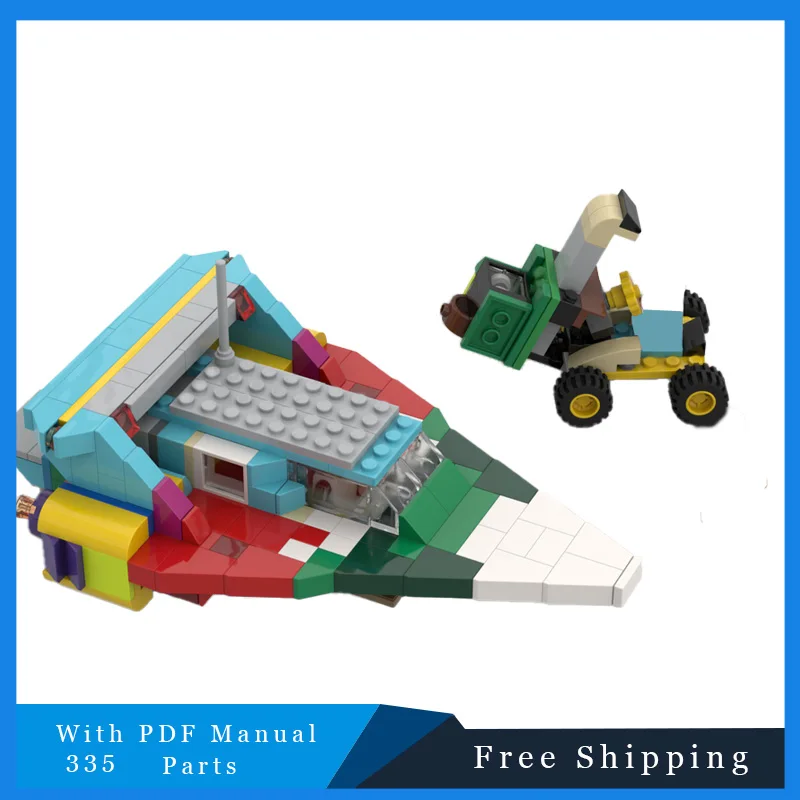 335 قطعة لون الفضاء النقل وحدات اللبنات نموذج لتعليم الأطفال لتقوم بها بنفسك الجمعية عرض لعبة عيد ميلاد هدية الكريسماس